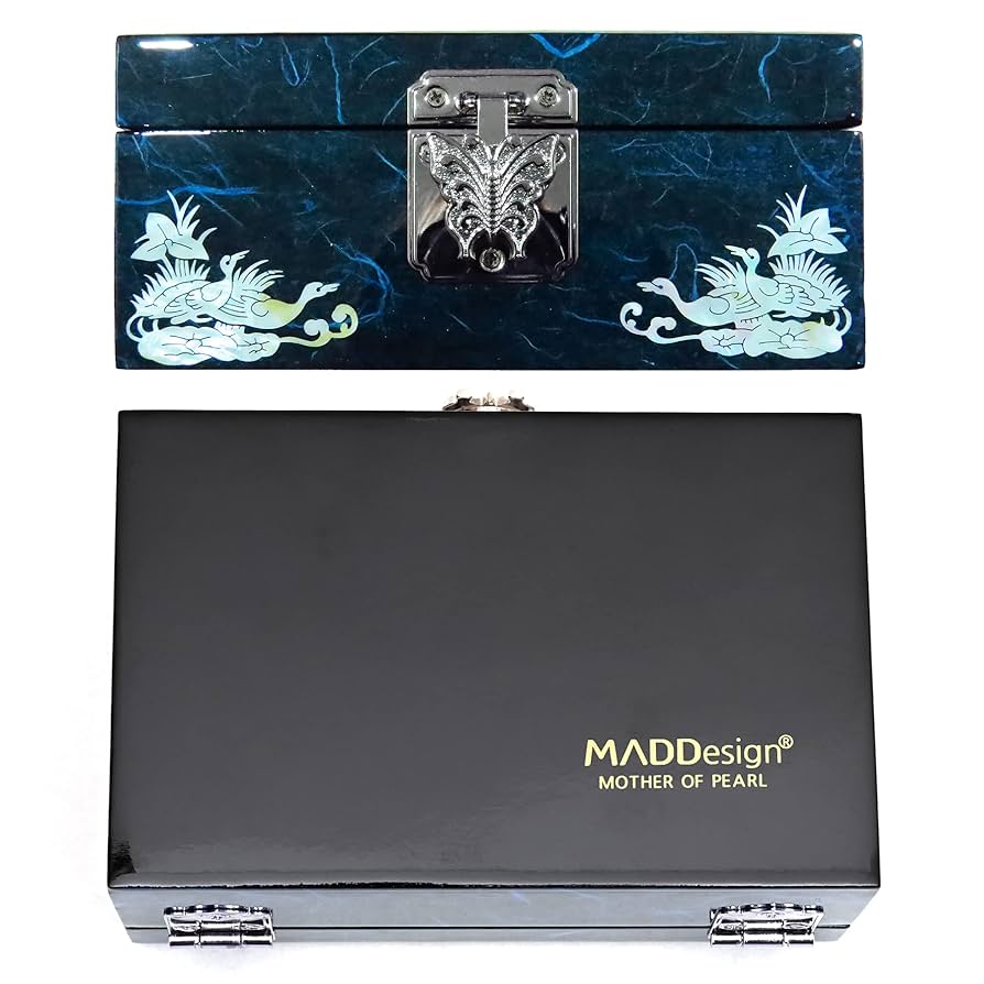 ジュエリーボックス　漆器　マザーオブパール Amazon｜MADDesign マザーオブパール ラッカー塗装 ジュエリー